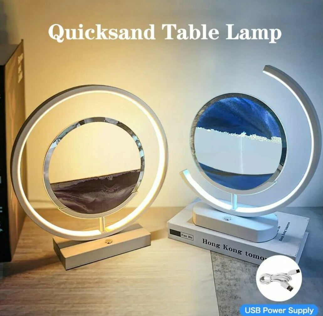 12-Inch LED Moving Sand Art Lamp
