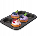Non-Stick 6-Cup Muffin Baking Tray