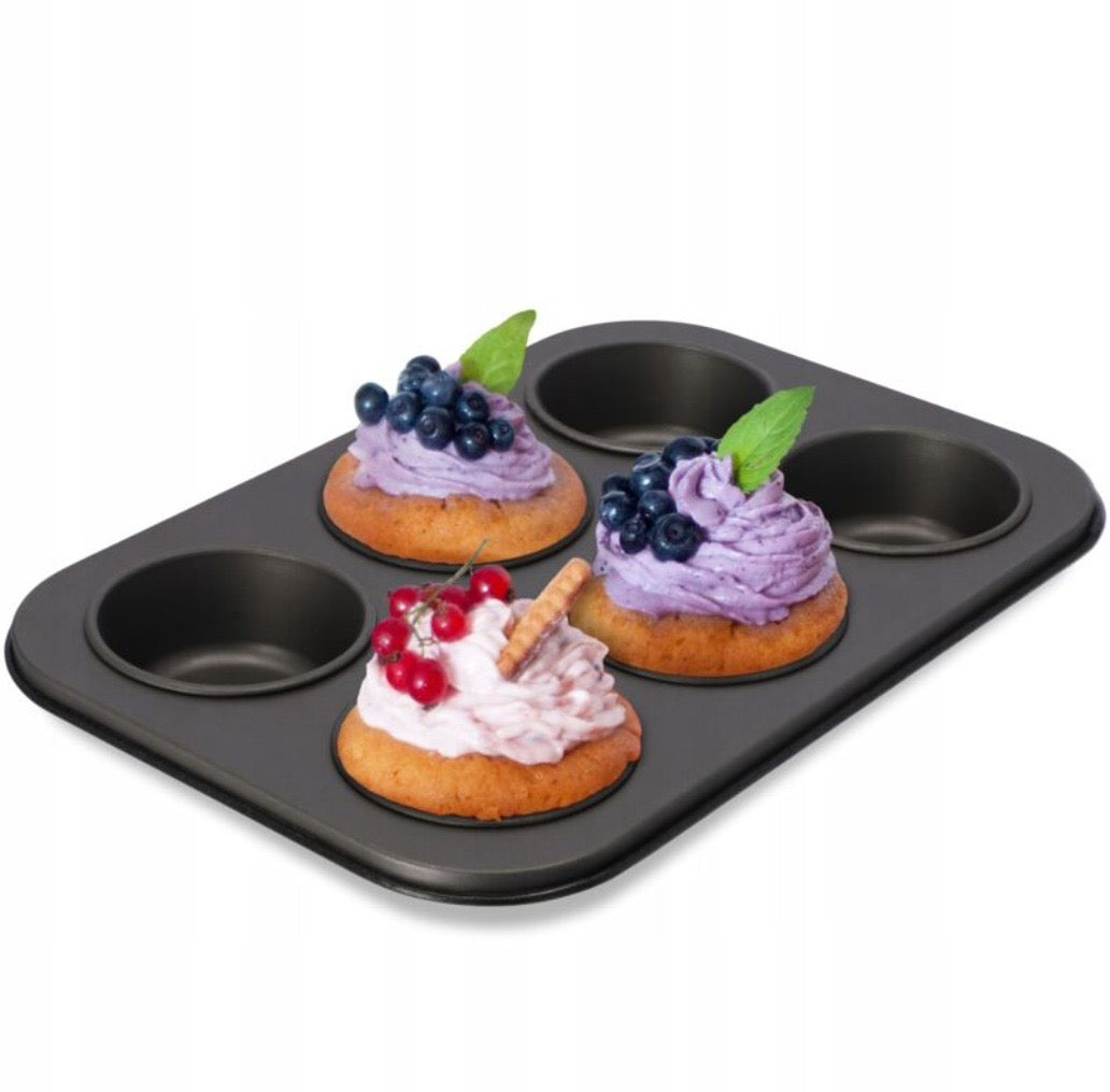 Non-Stick 6-Cup Muffin Baking Tray