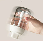 Transparent Spice Jar with Built-In Measuring Spoon