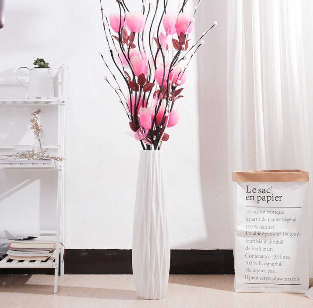 L45cm European Style Ceramic Tall Floor Vase