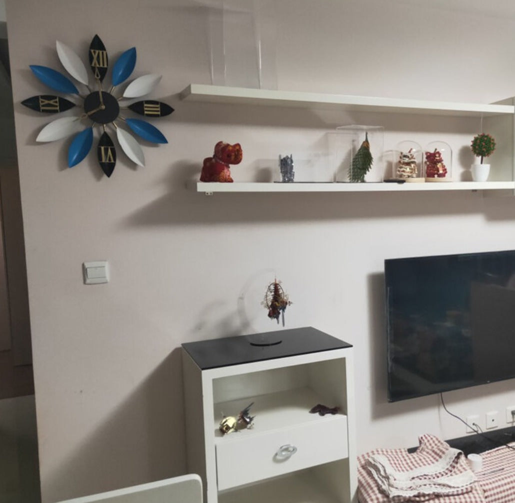 Large 55cm Flower Petal Clock