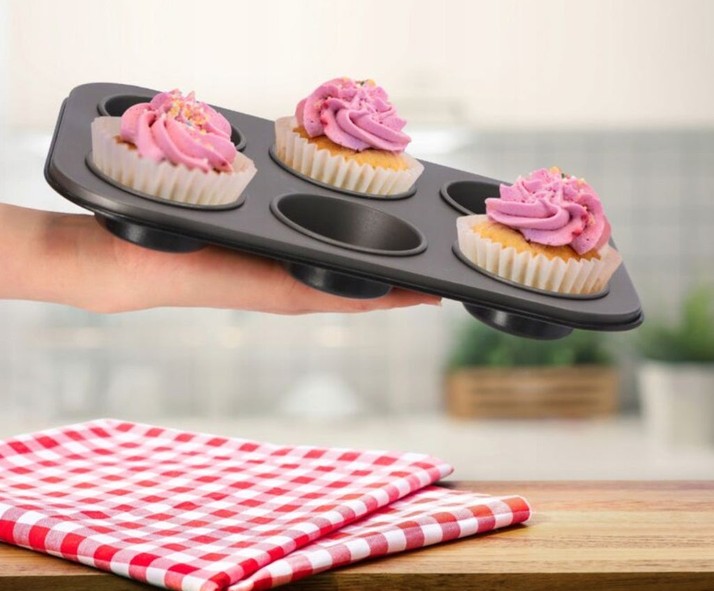 Non-Stick 6-Cup Muffin Baking Tray