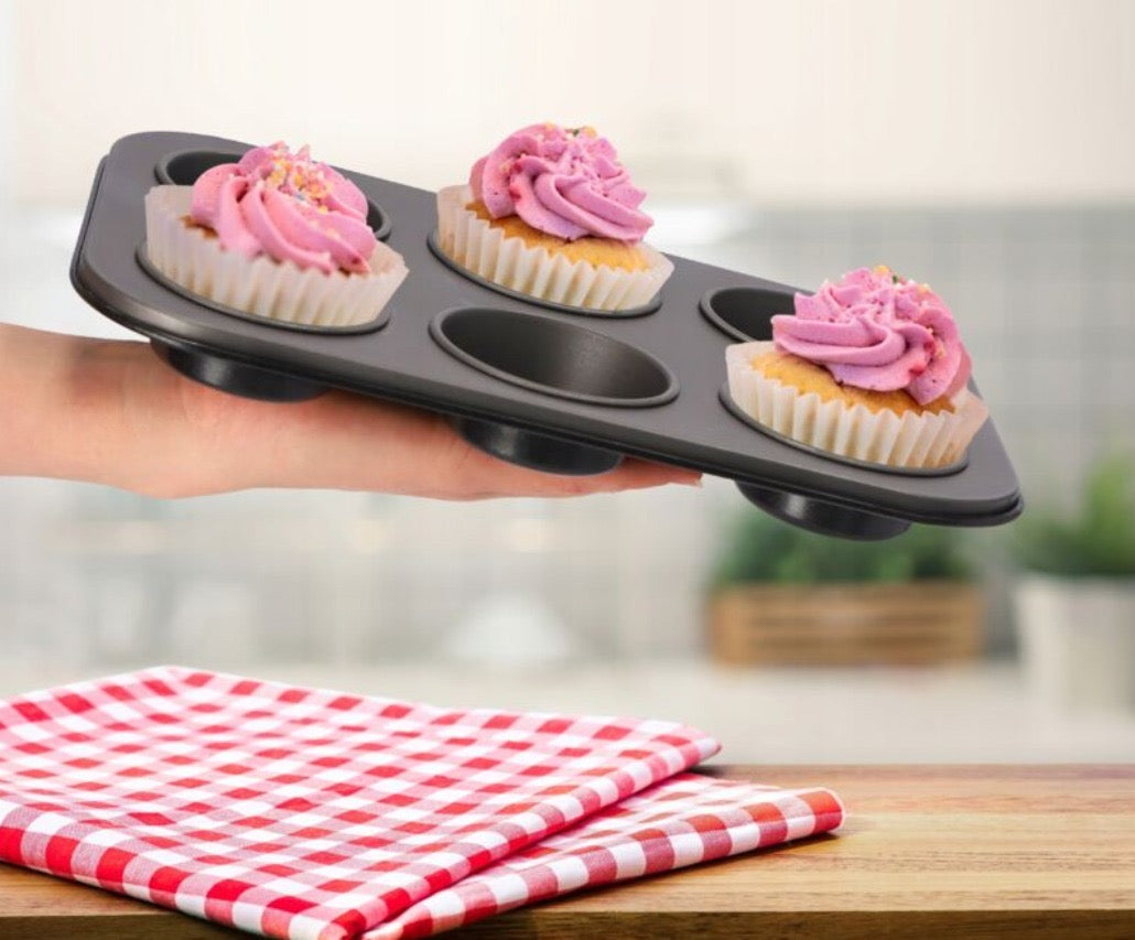 Non-Stick 6-Cup Muffin Baking Tray