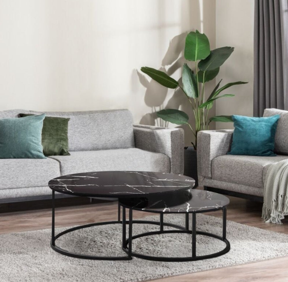 Round Coffee Table Set