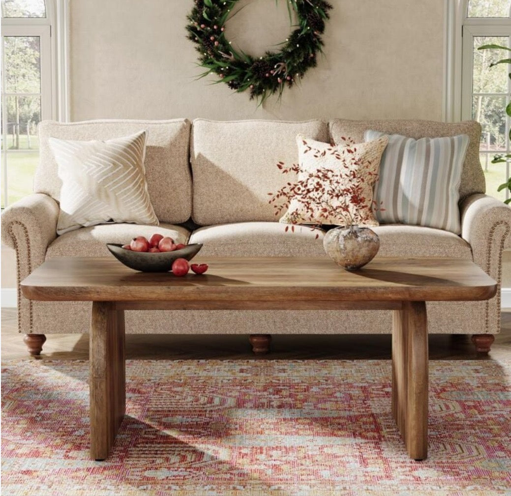 Rectangle Wooden Coffee Table 47-Inch