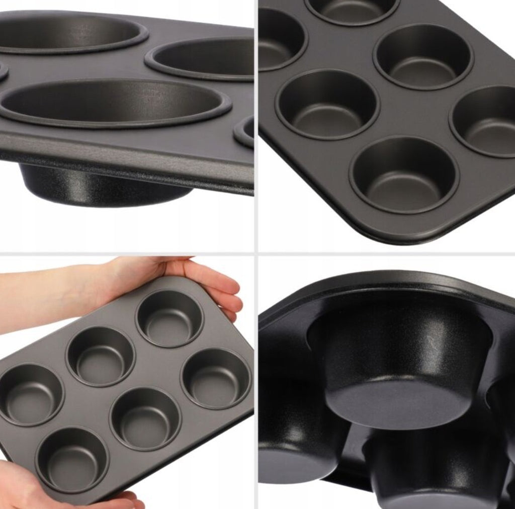 Non-Stick 6-Cup Muffin Baking Tray