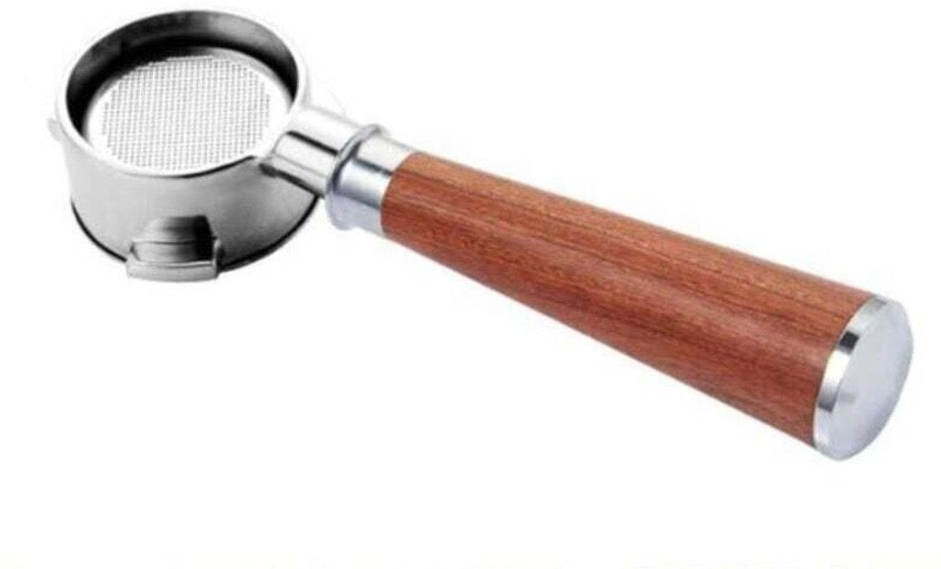 Bottomless 51mm Portafilter With Solid Wood Handle