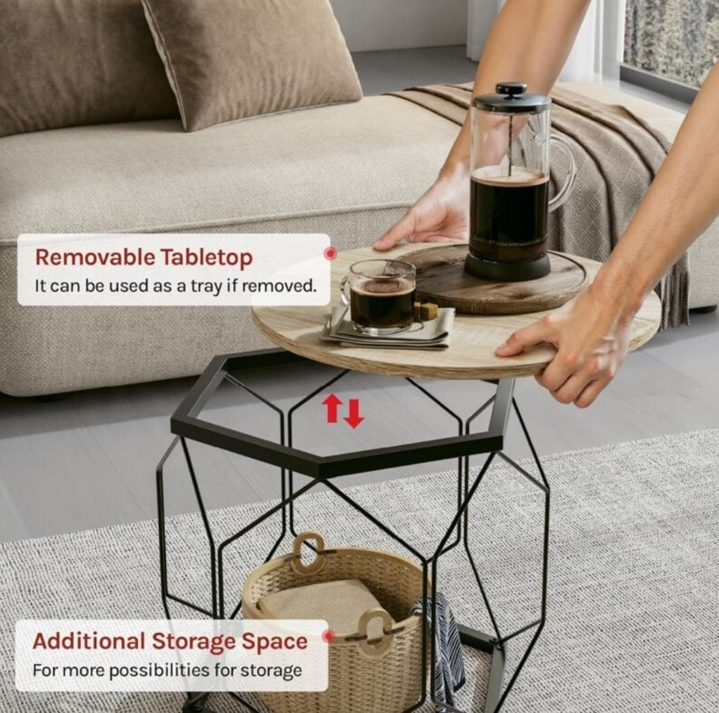 Set of 2 Round Coffee Tables