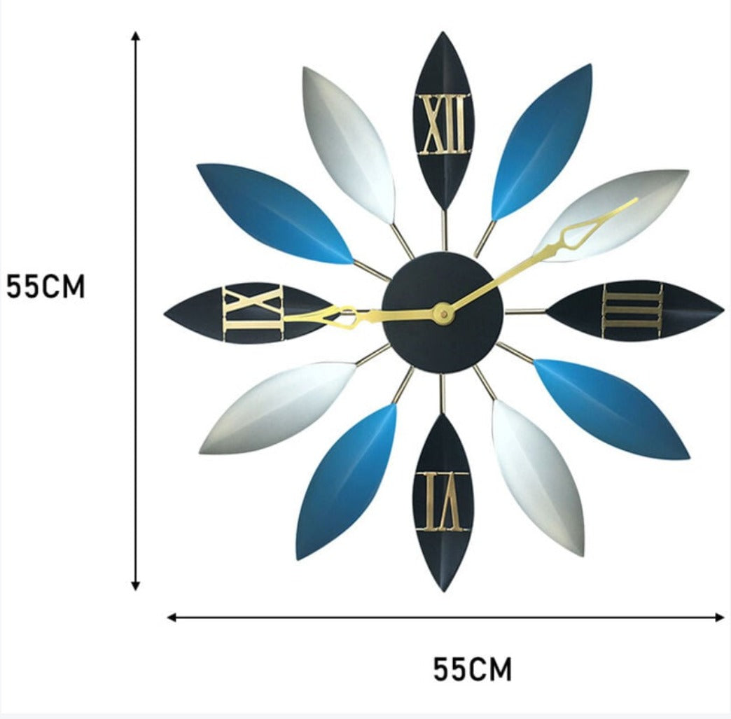 Large 55cm Flower Petal Clock