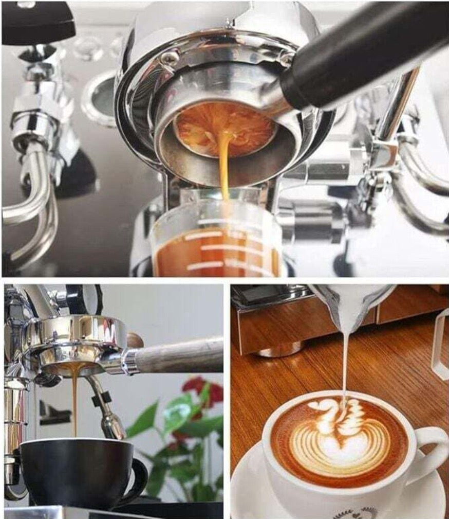 Bottomless 51mm Portafilter With Solid Wood Handle